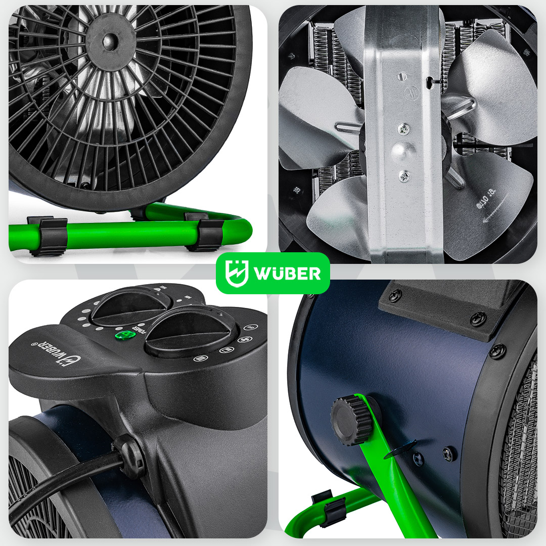 Wuber električni grijač 2KW