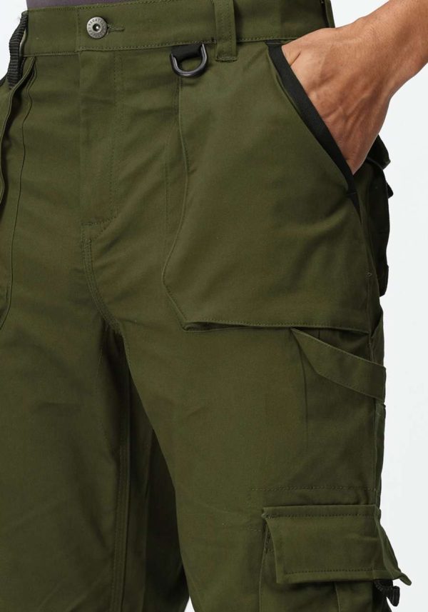 PRO HLAČE RETRJ512L KHAKI